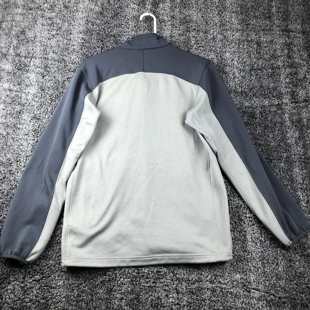 The North Face Jacket Mens‎ Small Gray Fleece Softshell Full Zip Pockets Hiking